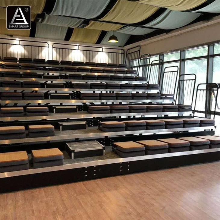 Electric Retractable Seating for Indoor Multipurpose Halls