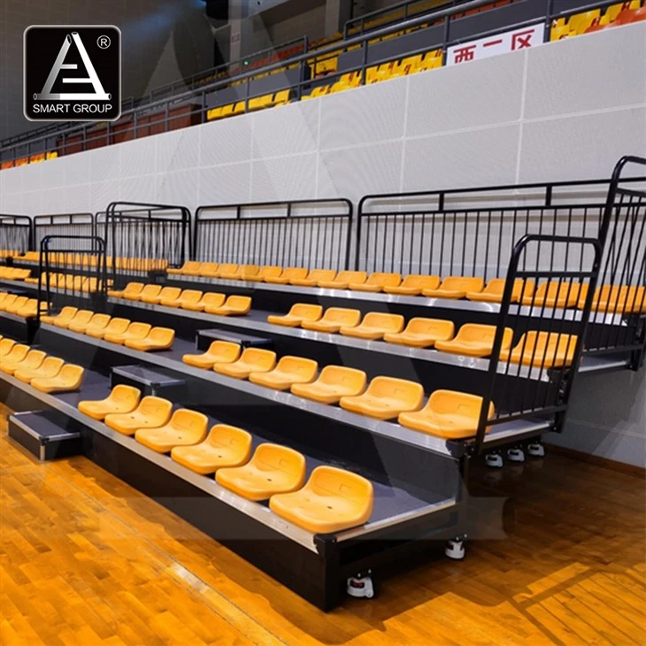 Manual Retractable Bleachers for Indoor Gym